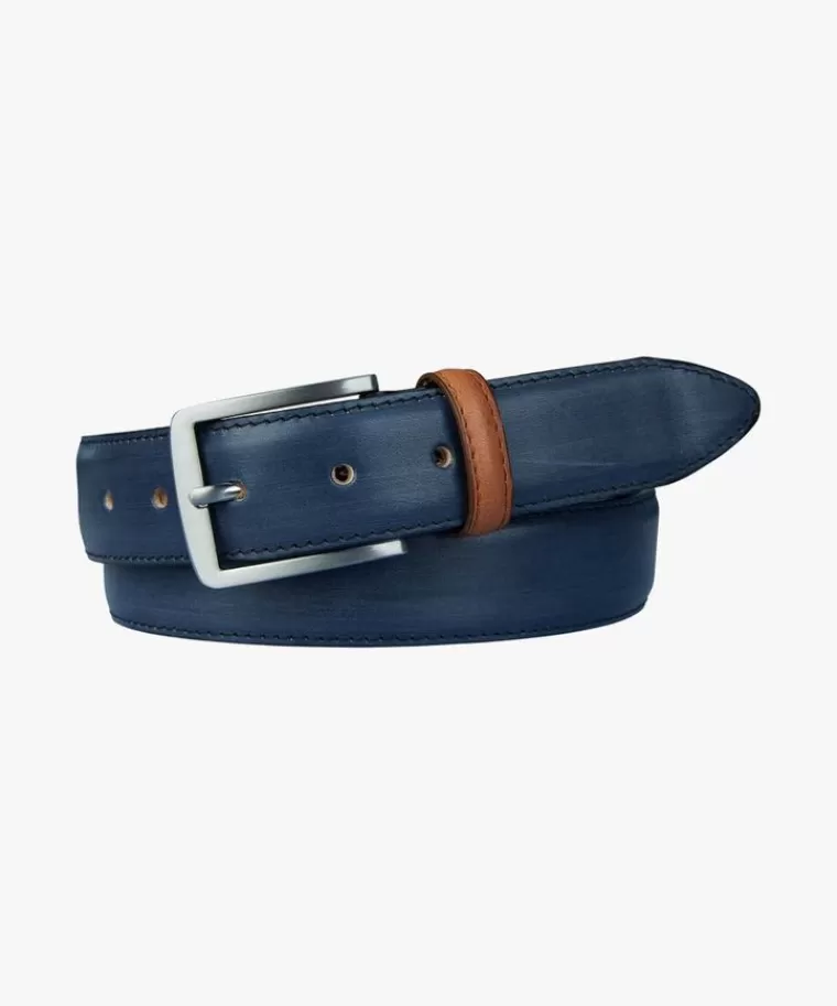 Profuomo Navy contrast loop riem Blauw Outlet