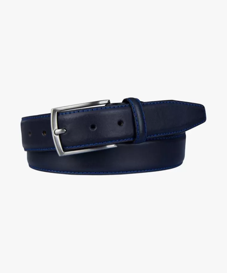 Profuomo contrast stiksel riem Navy Shop
