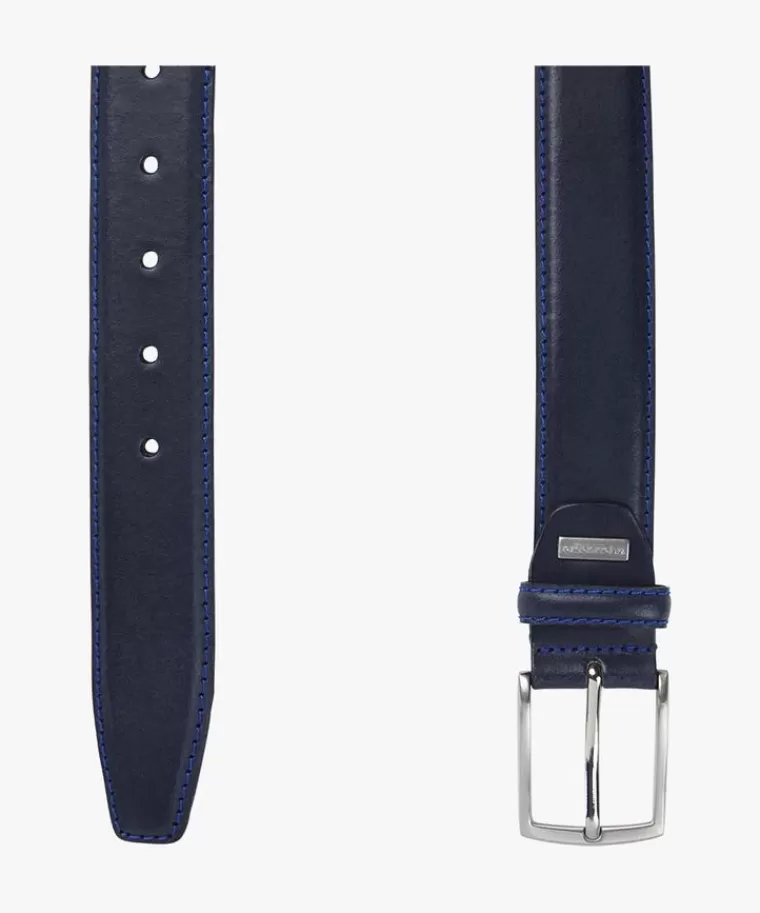 Profuomo contrast stiksel riem Navy Shop