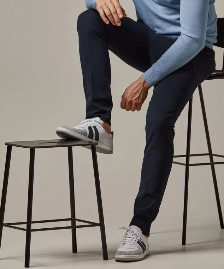 Profuomo garment dye chino Navy Outlet