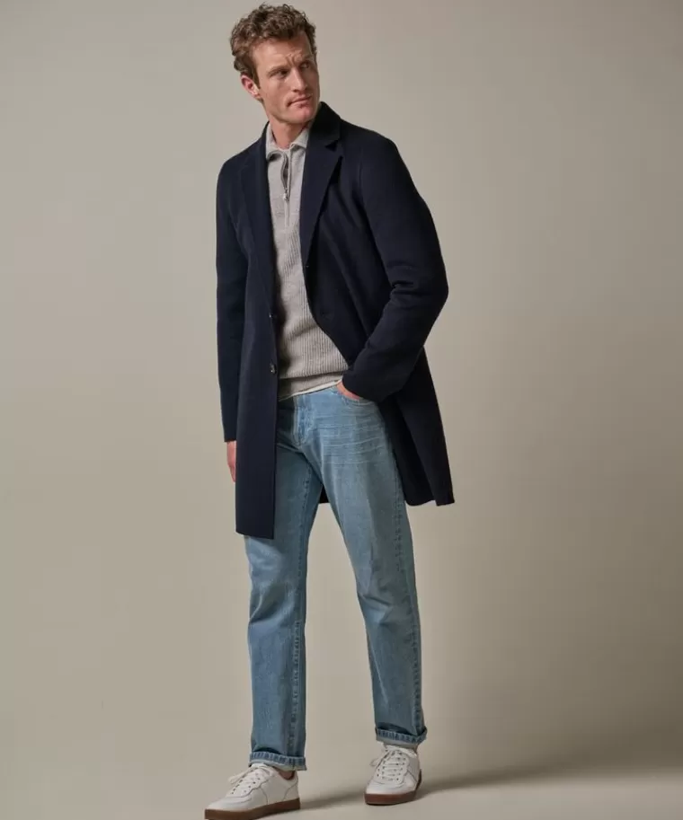 Profuomo knitted jas Navy Outlet