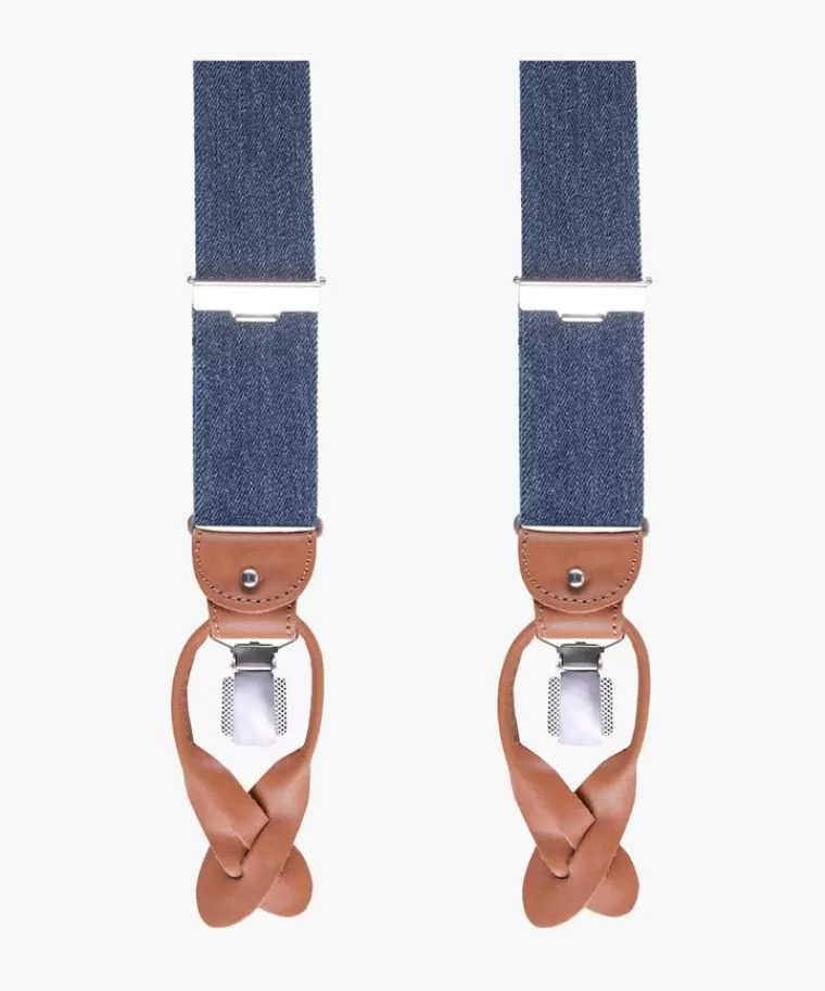 Profuomo mélange bretels Navy Online