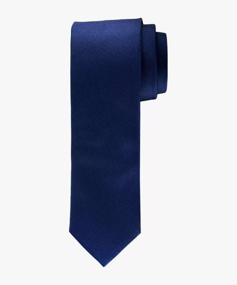 Profuomo oxford zijden das Navy Fashion