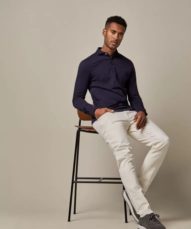 Profuomo single jersey polo Navy New
