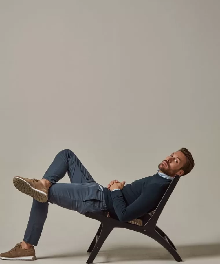 Profuomo structuur crewneck Navy Store