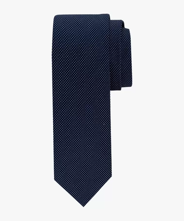 Profuomo structuur zijden das Navy Flash Sale