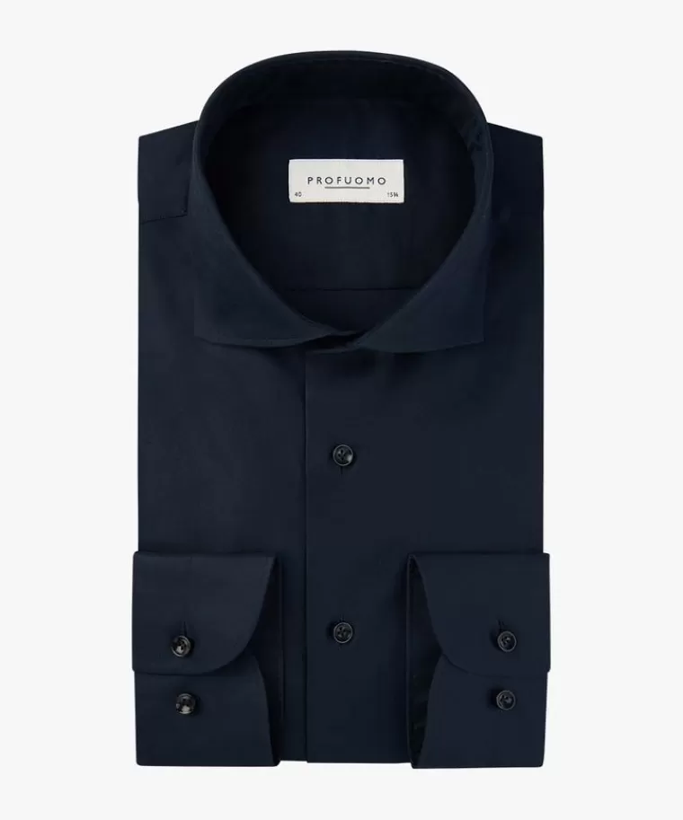 Profuomo Supima overhemd Navy Outlet
