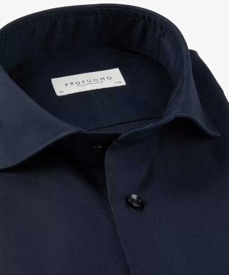 Profuomo Supima overhemd Navy Outlet
