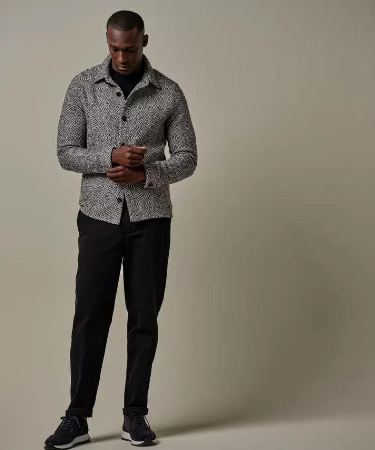 Profuomo wol  overshirt Navy Best Sale