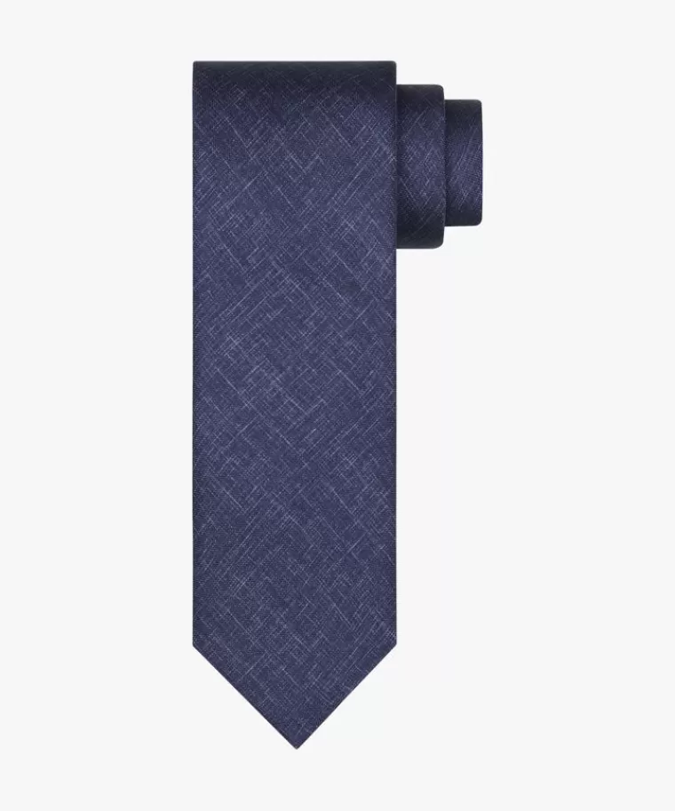 Profuomo zijden print das Navy Best Sale