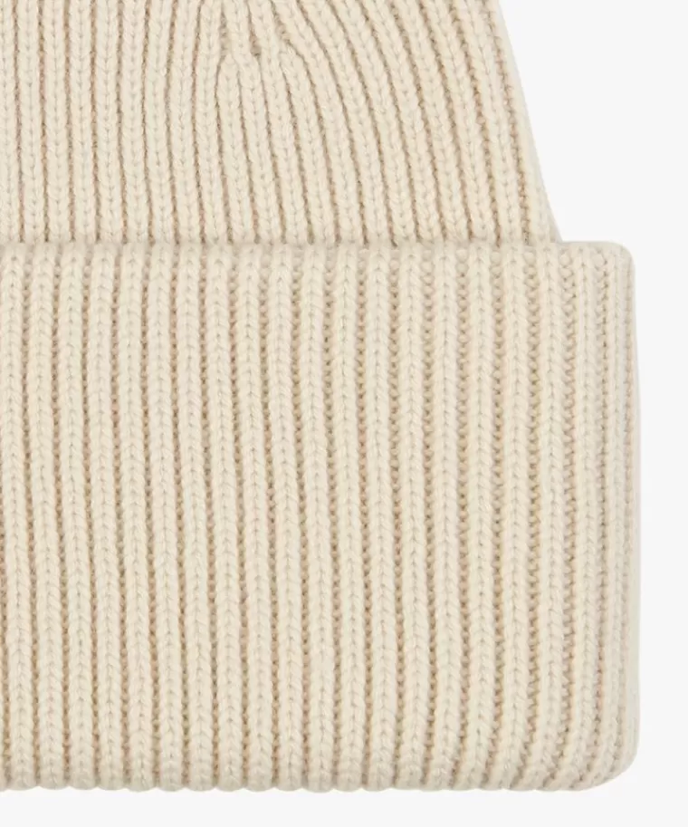 Profuomo Off white wol knitted muts Off-white Cheap