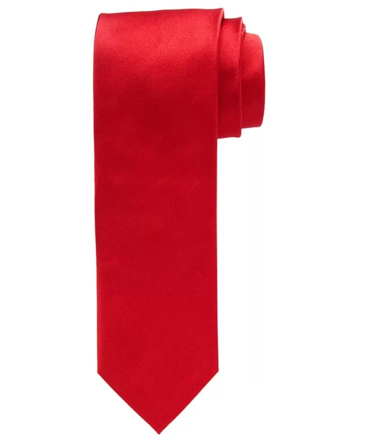 Profuomo Rode royal satijn-zijden das Rood Shop