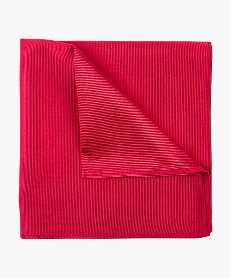 Profuomo Rode uni zijden pochet Rood Discount