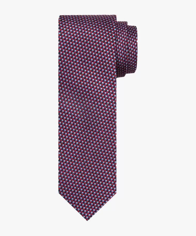 Profuomo Rode zijden das Rood New