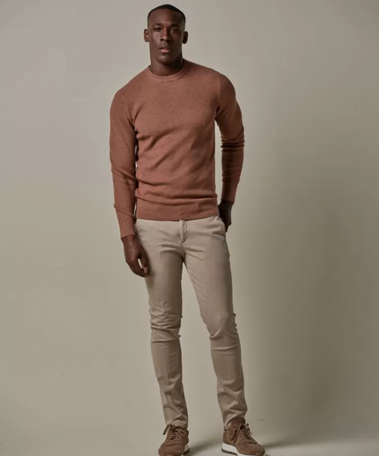 Profuomo structuur crewneck Roest Sale