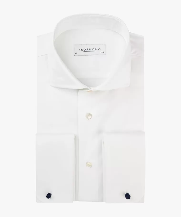 Profuomo Royal twill No 7 Wit Flash Sale