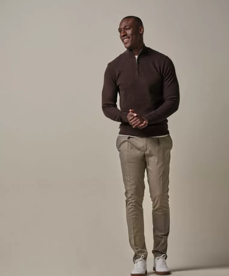 Profuomo cotelee slim fit sportcord Taupe Hot