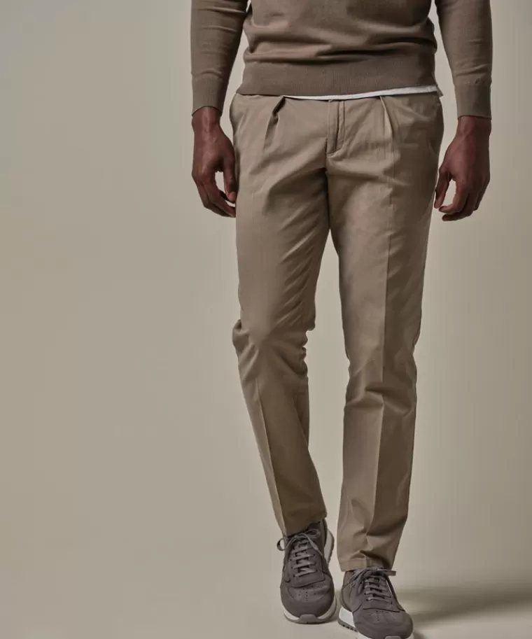 Profuomo relaxed fit chino Taupe Shop