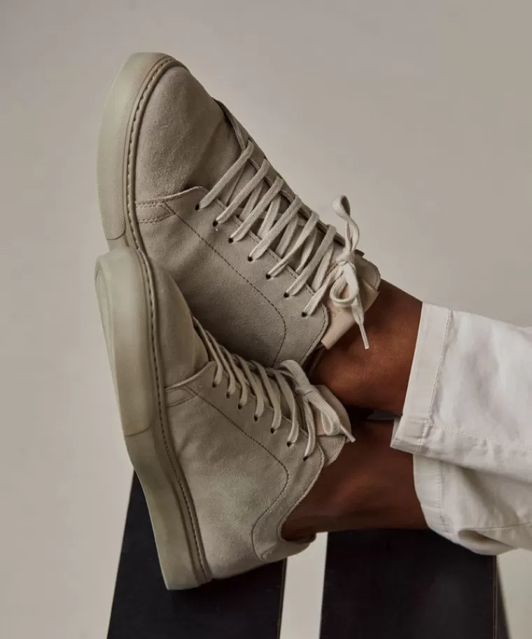 Profuomo suède sneaker Taupe Cheap