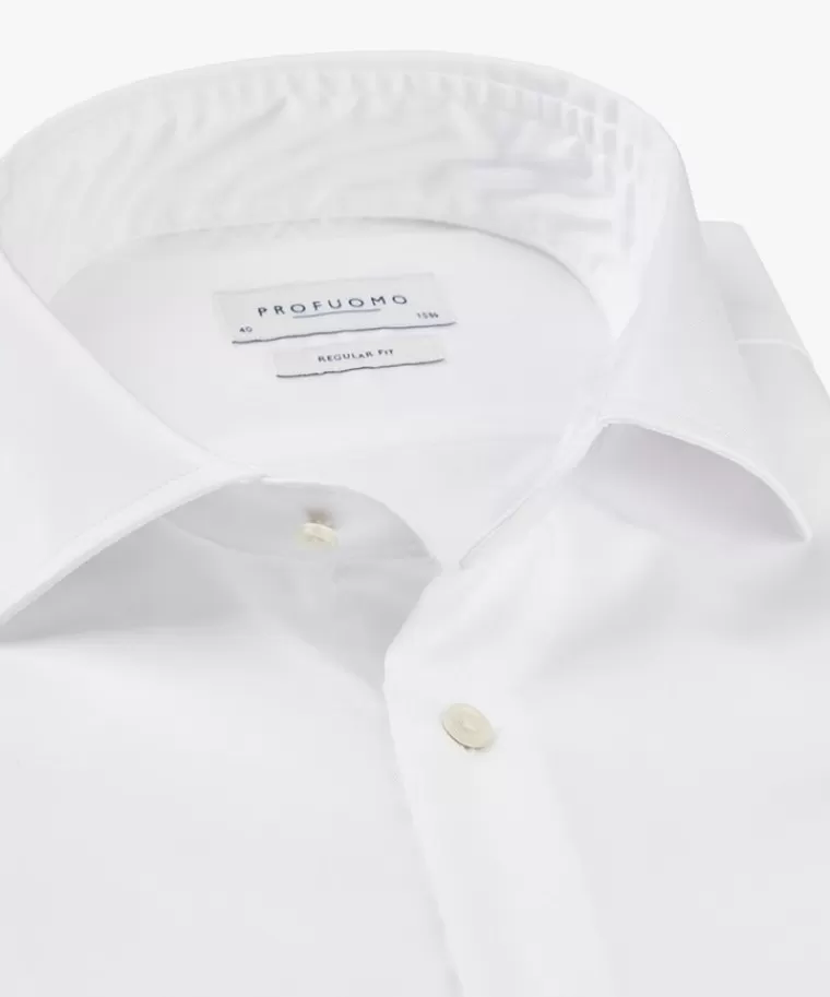 Profuomo regular fit overhemd Wit Best