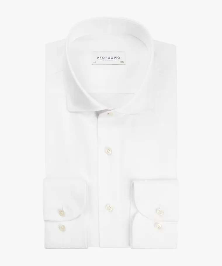Profuomo Supima overhemd Wit Discount