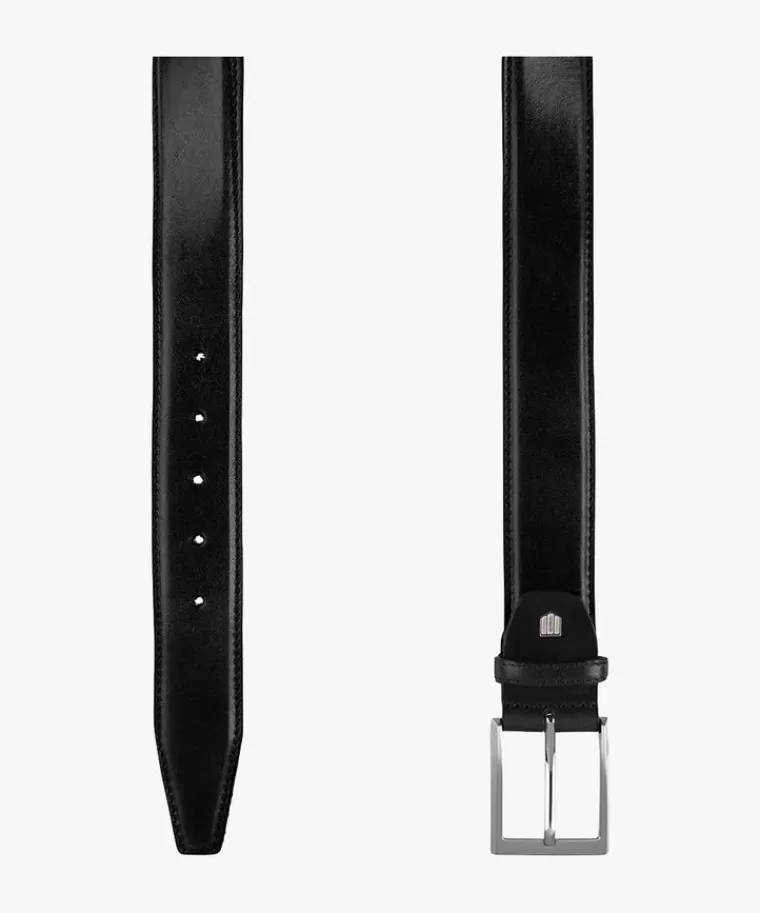 Profuomo e lederen riem Zwart Fashion