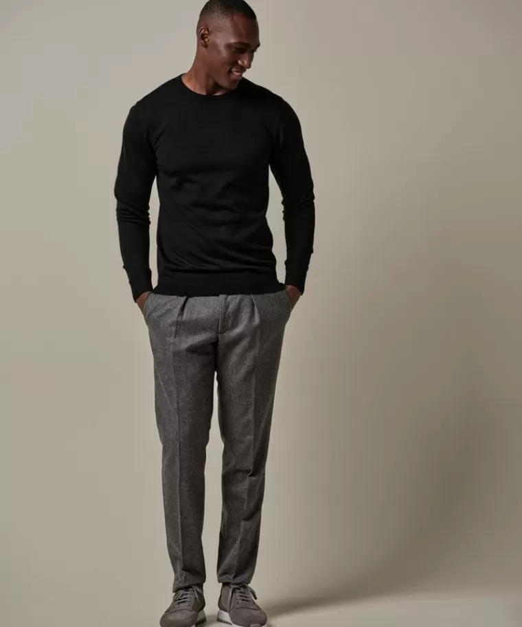 Profuomo e merino crewneck Zwart Flash Sale